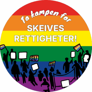Klistremerke: ta kampen for skeives rettigheter