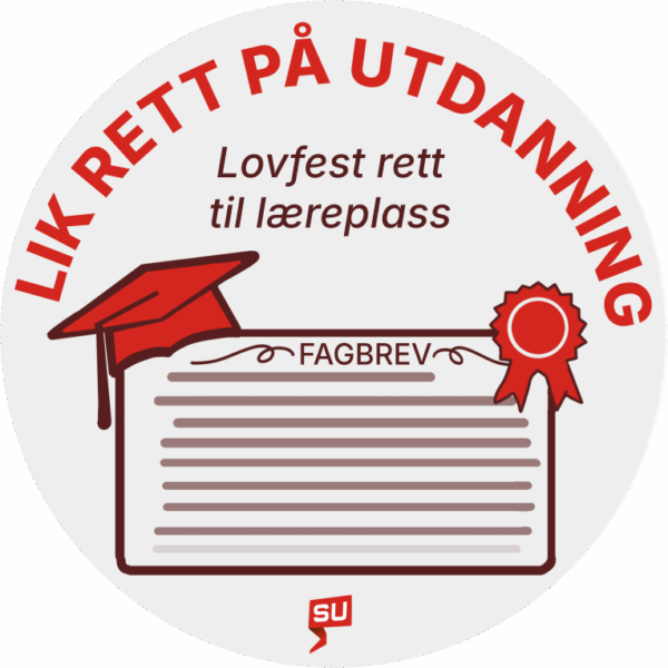 Klistremerke: lik rett på utdanning