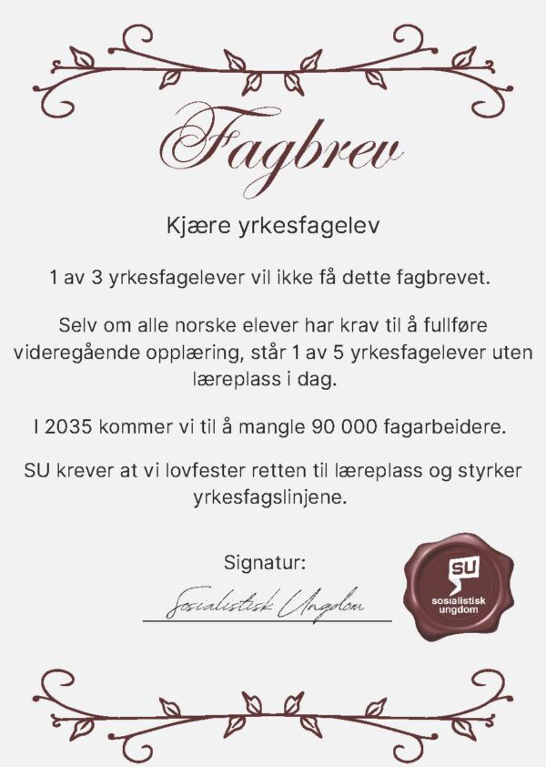 Flyer: fagbrev
